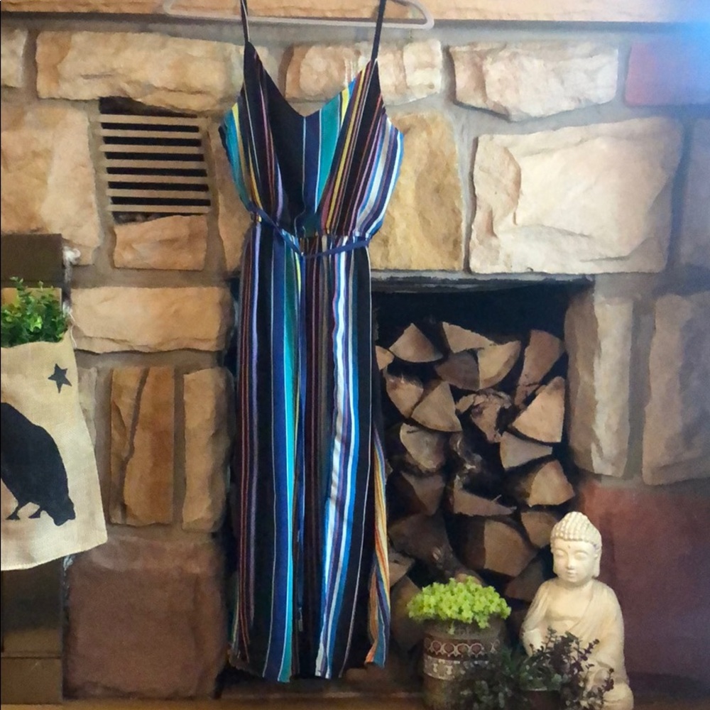 Striped Colorful Dress NWOT
